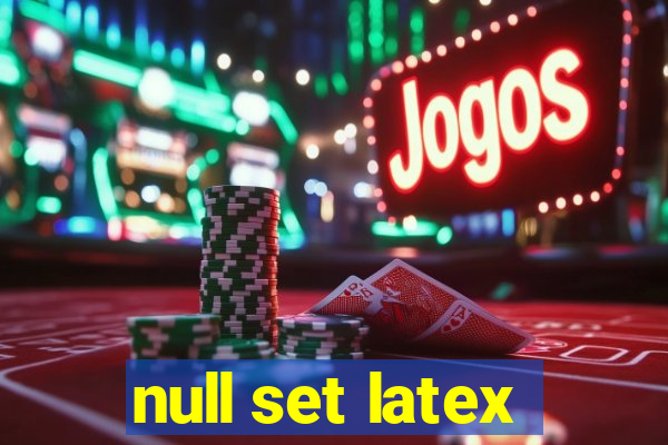 null set latex